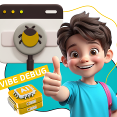 Тестирование & Vibe Debug. Охотники за багами - КИБЕРшкола программирования для детей, компьютерные курсы для школьников, начинающих и подростков - KIBERone г. 