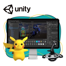 Мир игр на Unity 2D на популярном движке + AI-помощники - КИБЕРшкола программирования для детей, компьютерные курсы для школьников, начинающих и подростков - KIBERone г. 