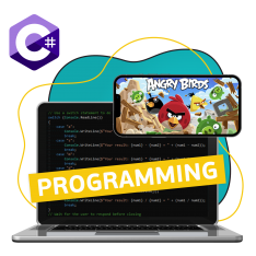 Программирование на C#. Удивительный мир 2D-игр - КИБЕРшкола программирования для детей, компьютерные курсы для школьников, начинающих и подростков - KIBERone г. 